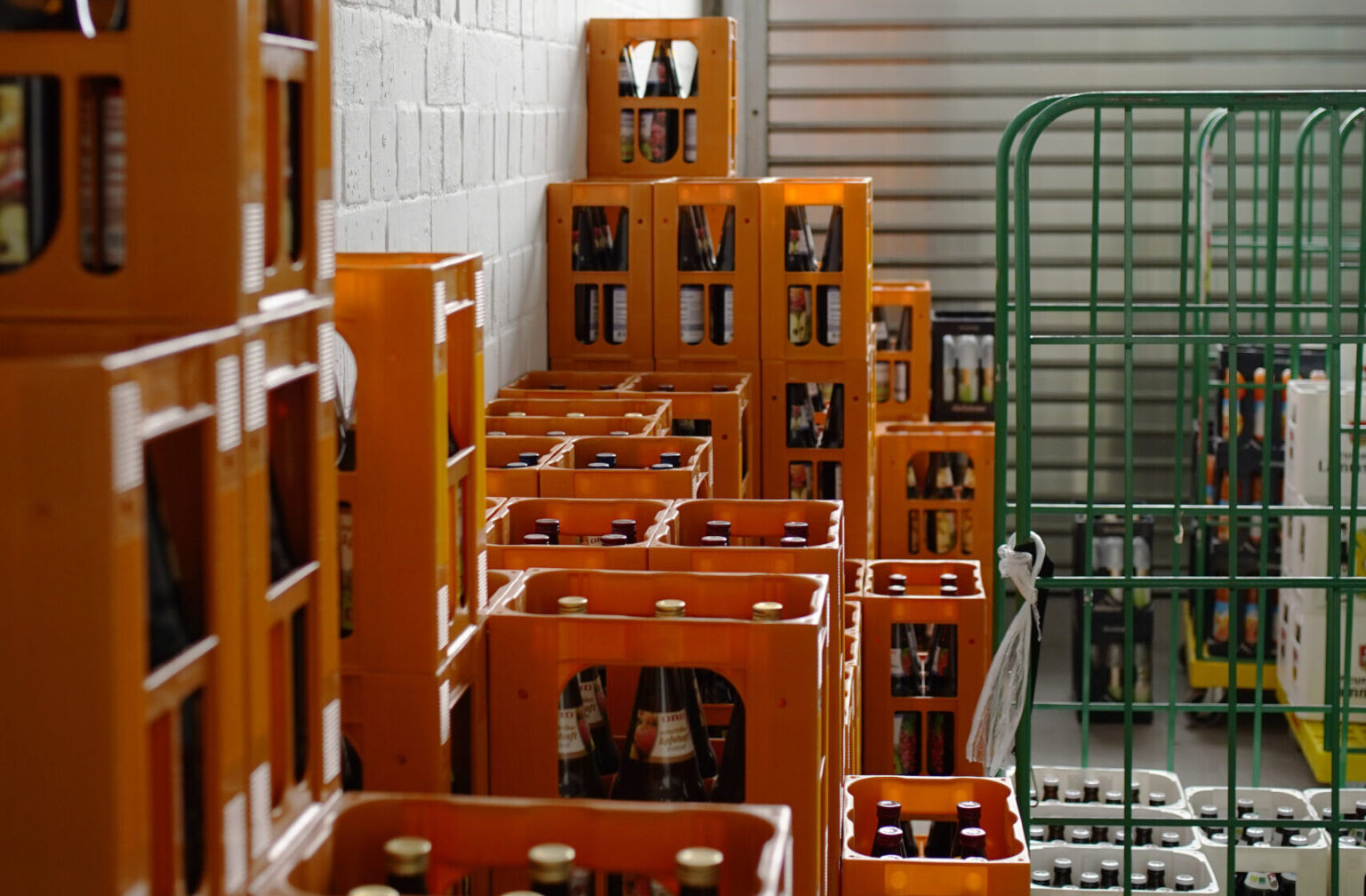 Ein Foto aus einem Getränkelager